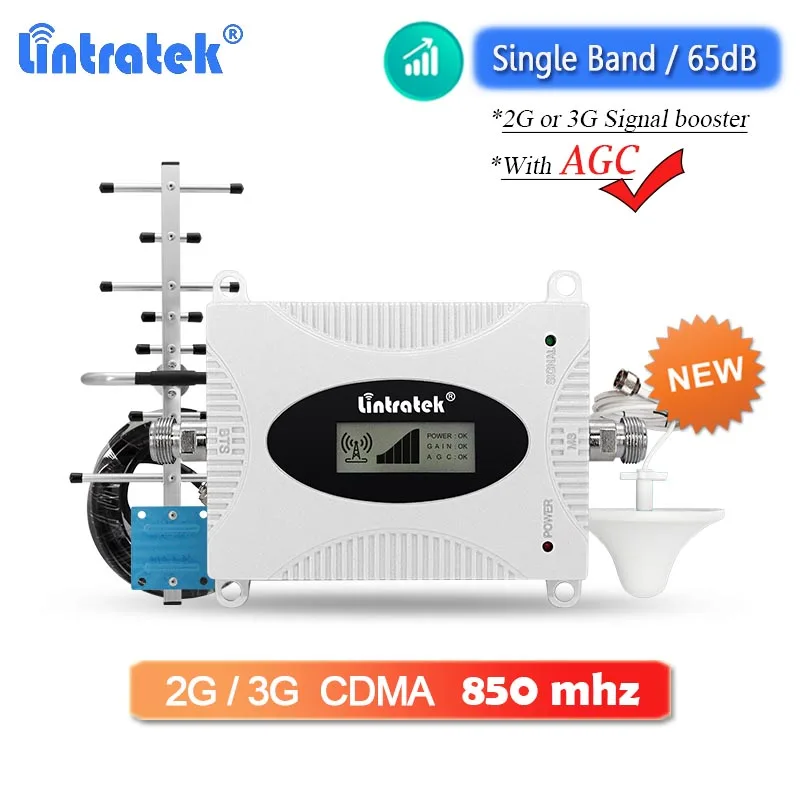 Ripetitore Di Segnale 3G Agc B5 850 Umts Cdma Cellulari Amplificatore Cellulare Suono Ripetitore Per Telefono Cellulare Accessori Kit Antenna 850Mhz
