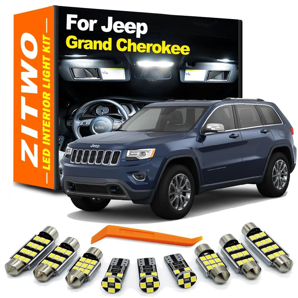 Zitwo Led Bulb Interior Dome Map Light Kit Per Jeep Grand Cherokee Zj Wj Wk Wk2 1993- 2016 2017 2018 2019 2020 2021 Accessori