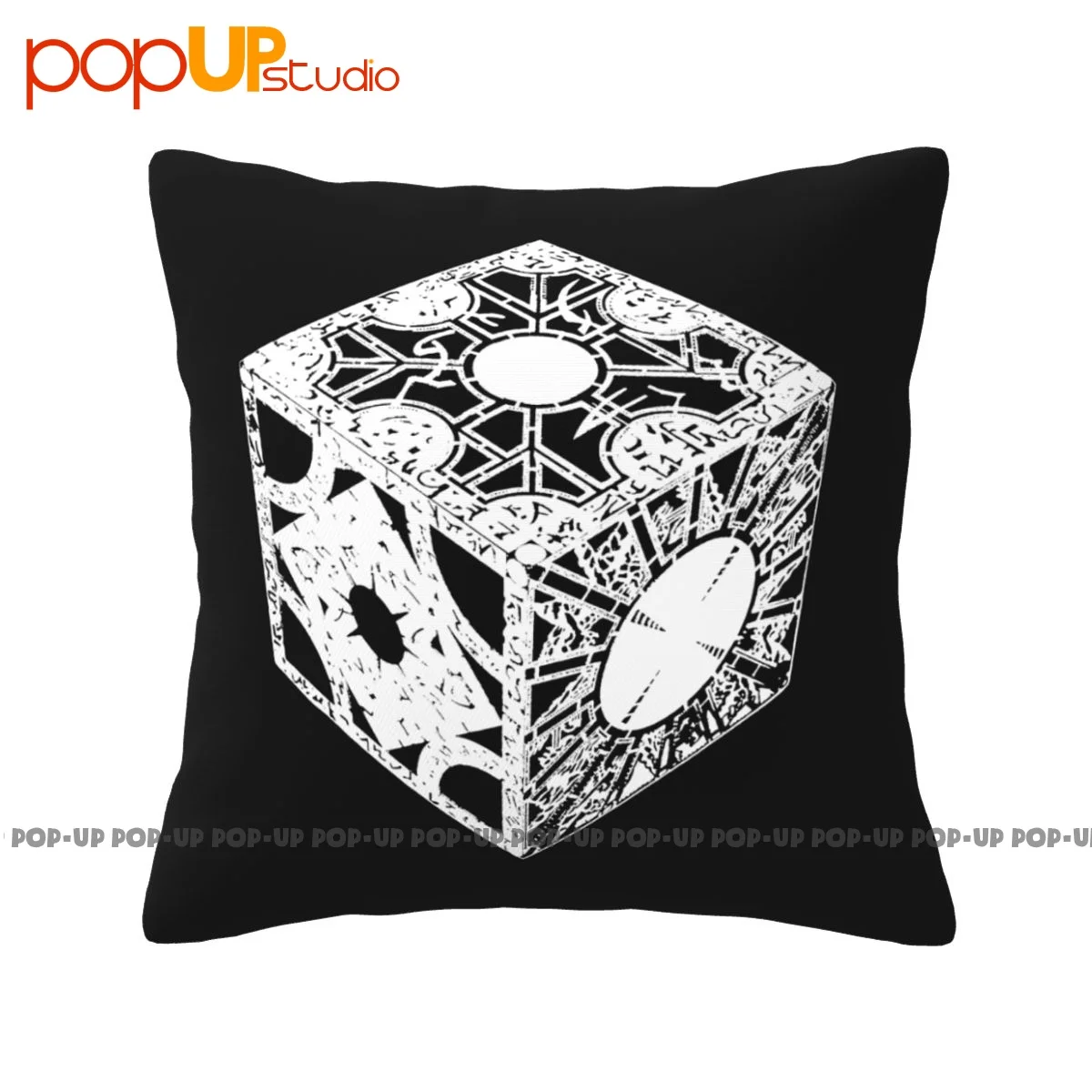 Silky Hellraiser Puzzle Box Cenobite Pinhead Occulto Horror Alternativa Federa Copricuscino Decorativo