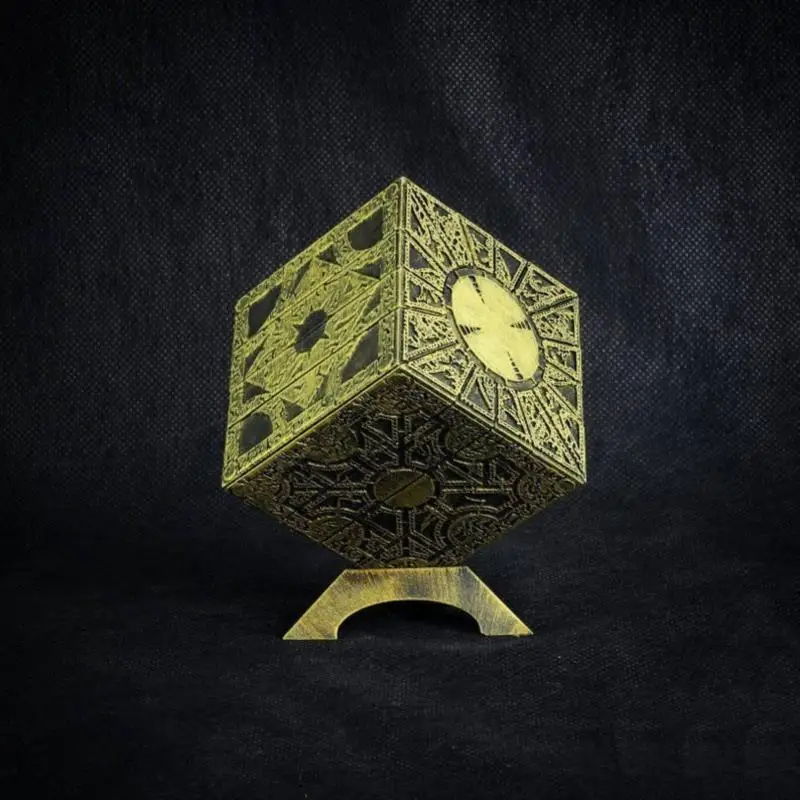 1:1 Hellraiser Puzzle Box Mobile Lament Horror Terror Figures Film Serie Hellraiser Cube Completamente Pinhead Prop Figurine Toy