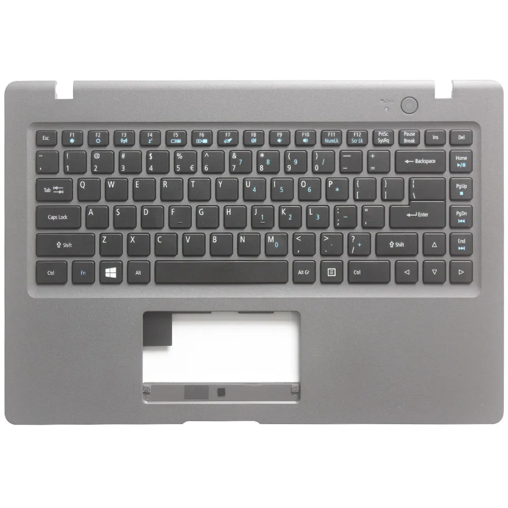 New Us Keyboard For Acer Aspire One Cloudbook 1-431 1-431M Ao1 431 Laptop Palmrest Upper Case With Us Keyboard