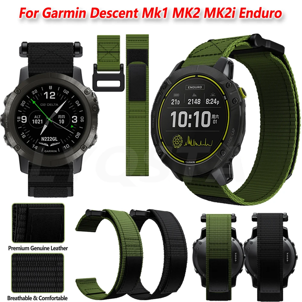 22 26Mm Cinturino Cinturino In Nylon Intrecciato Per Garmin Fenix 5X 5 Pro 6 6X Plus 3 3Hr Enduro Tactix Delta Delta Px Easyfit Cinturino Da Polso
