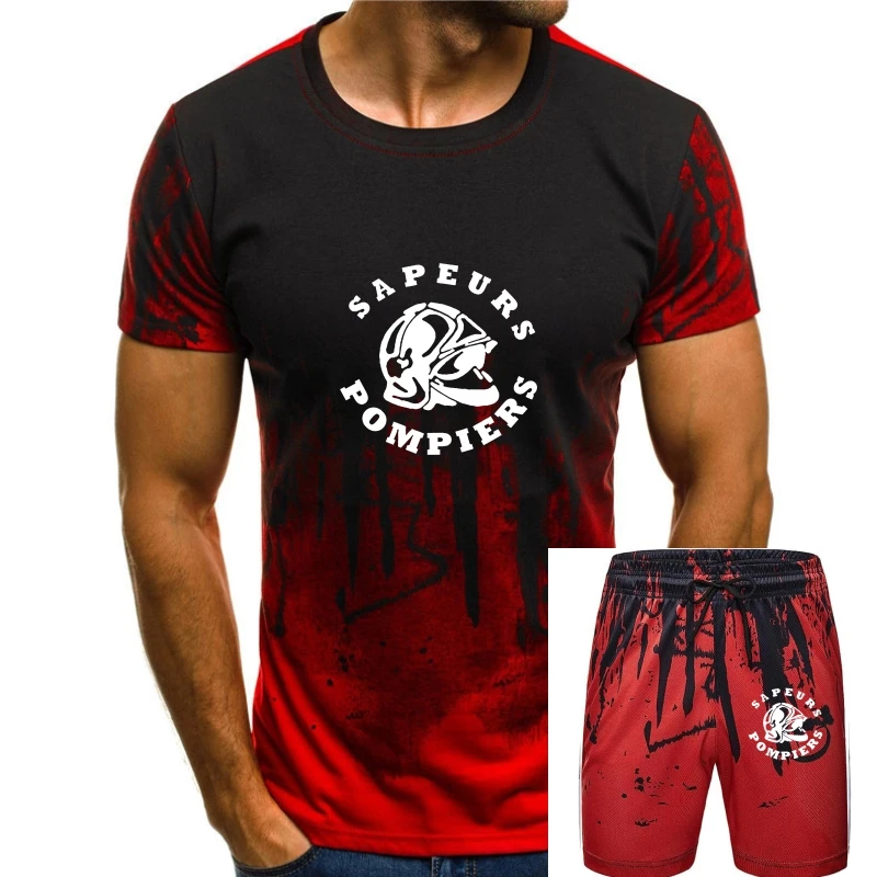 Vendita Calda Fashion Inspired New Sapeurs Pomponiers France Circle Pompiere Reparto T Shirt Tee Shirt Sport Shirt