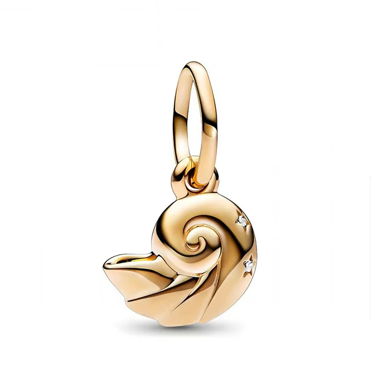 Fit Pandora Disney The Little Mermaid Charm Shell Ciondola Charm Seashell Beads Per Gioielli Che Fanno Accessori Per Bracciali Da Donna