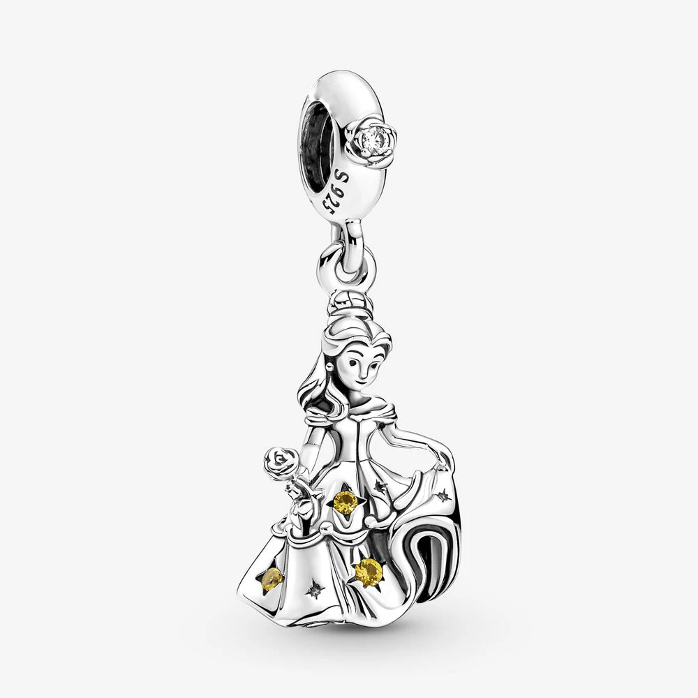 Fit Bracciali Con Ciondoli Pandora Originali Disney Beauty And The Beast Dancing Belle Ciondola I Gioielli Con Ciondoli Berloque