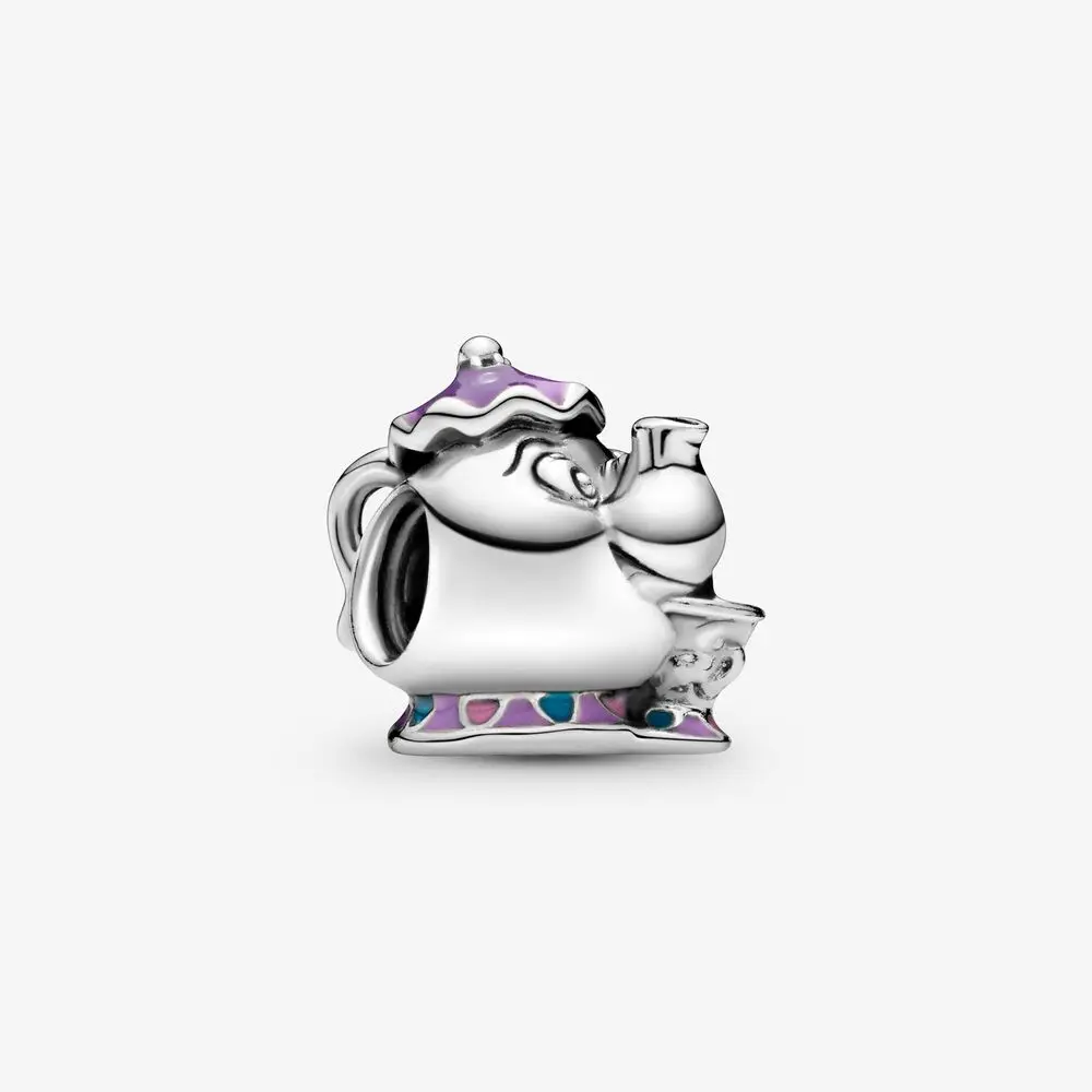 Fit Original Pandora Bracciali Charms Disney Beauty And The Beast Mrs. Potts Charm Charm Jewelry Berloque