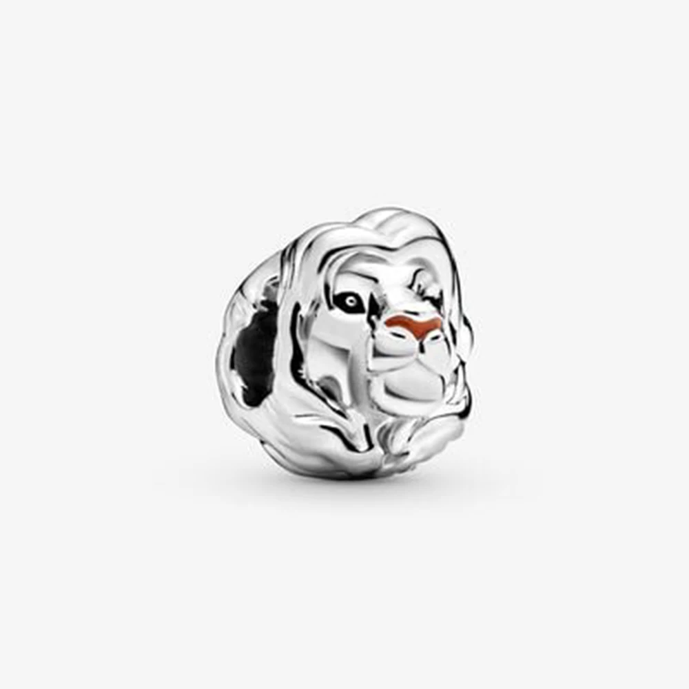 Disney The Lion King Simba Charm Fit Bracciali Pandora Originali Charms Perline Ciondolo Gioielli Berloque