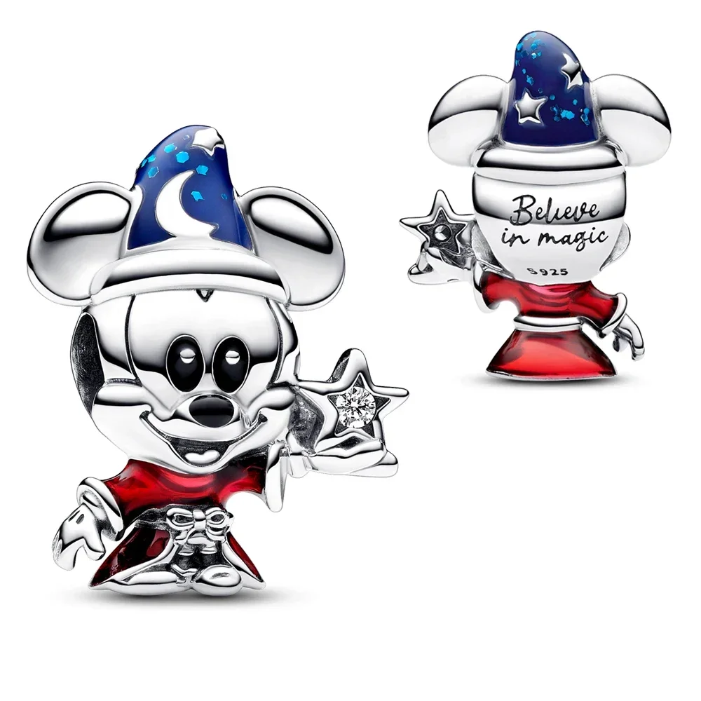 Herocross Disney Witch Explenter Mickey Charm Fit Original Pandora Charms Bracciale Ciondolo Gioielli In Argento Sterling 925