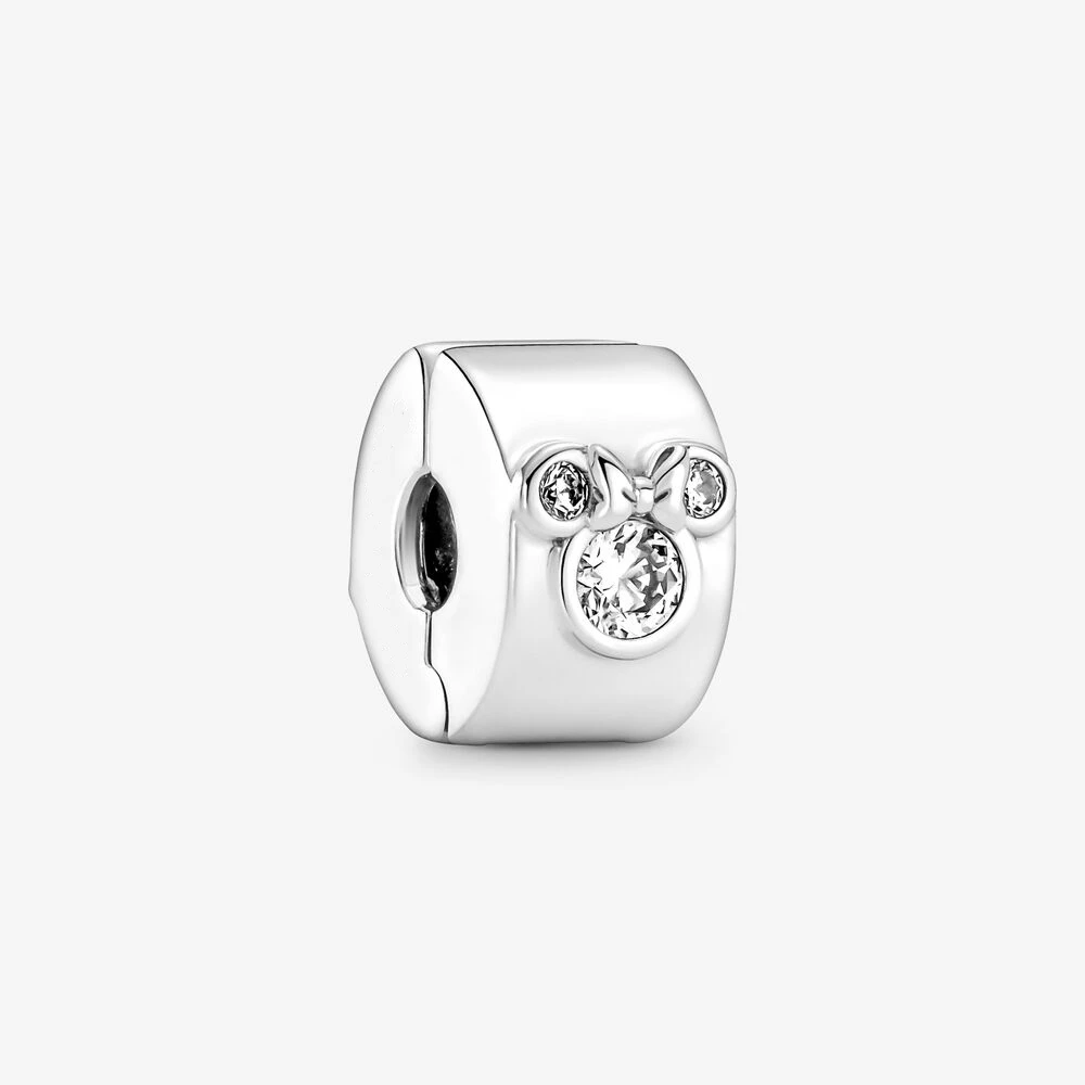Fit Original Pandora Charms Bracciali Disney Mickey Mouse E Minnie Mouse Clip Charm Beads Jewelry Berloque