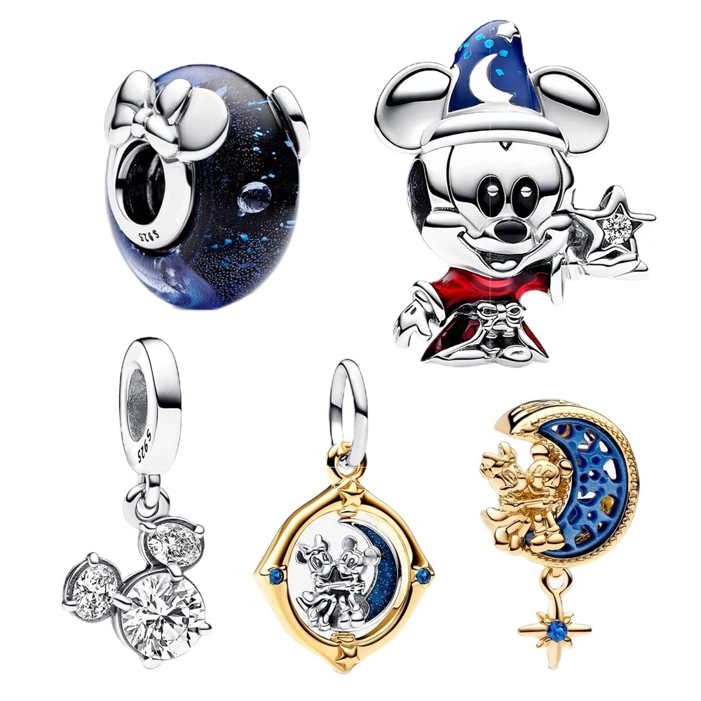 Disney Witch Explorer Mickey Charm Fit Original Pandora Charms Bracciale E Gioielli Con Ciondolo Bangle