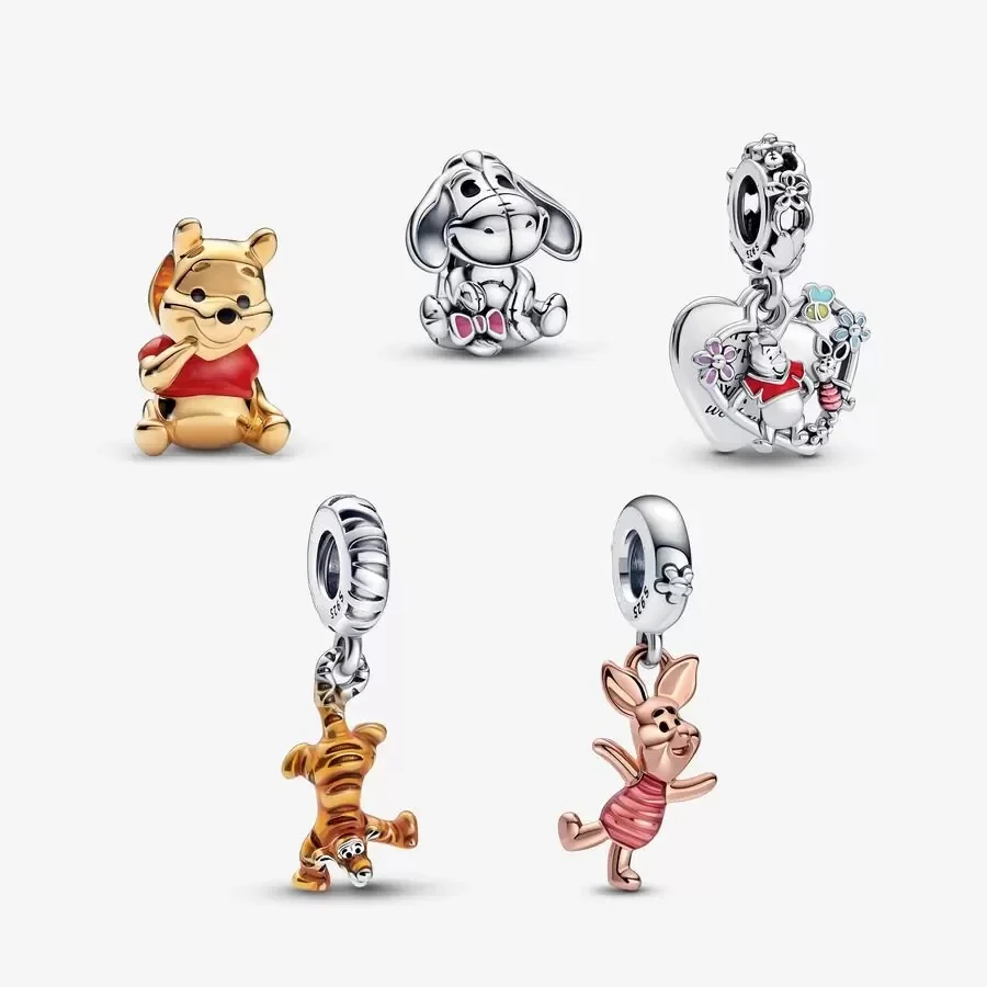 Disney Winnie The Pooh Charm Collection Fit Original Pandora Bracciali E Bangle Charms Perline Ciondolo Gioielli Berloque