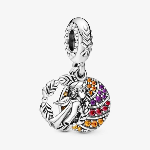 Fit Original Pandora Charm Bracciali Disney Frozen Princess Anna Charm Ciondolo Gioielli Berloque