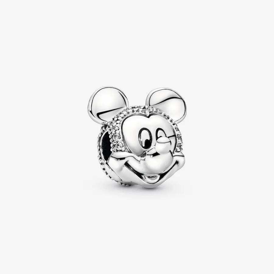 Disney Mickey Mouse Pavé Clip Charm Fit Originale Pandora Bracciali Charms Perline Ciondolo Gioielli Berloque