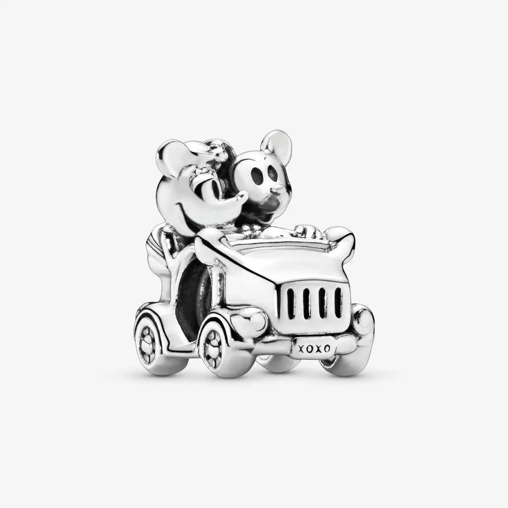 Fit Original Pandora Charm Bracciali Disney Minnie Mouse E Topolino Car Charm Beads Jewelry Berloque