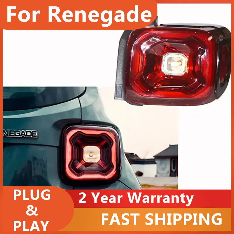 Luci Auto Per Jeep Renegade Fanale Posteriore 2015-2020 Led Jeep Renegade Luce Posteriore Stop Lampada Segnale Freno Drl Retromarcia
