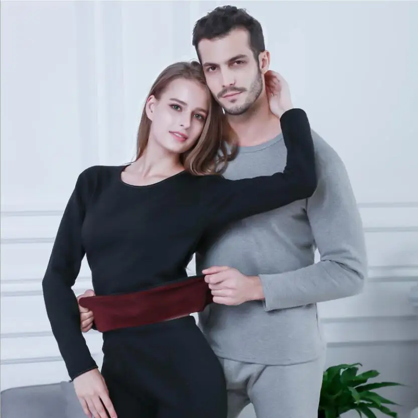 Intimo Invernale Abbigliamento Donna Intimo Donna Completi Bayan Termal Ninjt O Neck Uomo Termico Manica Lunga Pile Thermo Wear Termic