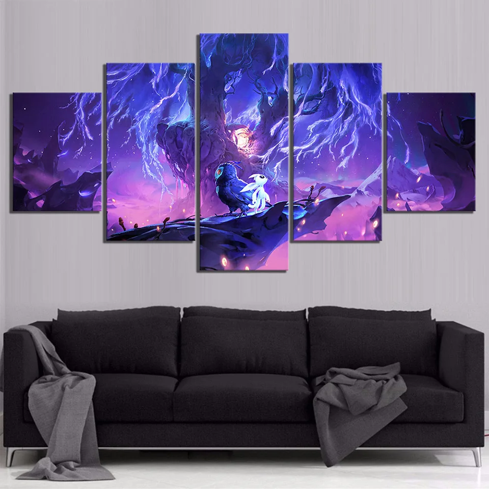 5 Pezzi Cartoon Full Drill Square Round Diamond Ricamo Ori E The Blind Forest Diamond Mosaic Diamond Painting Strass