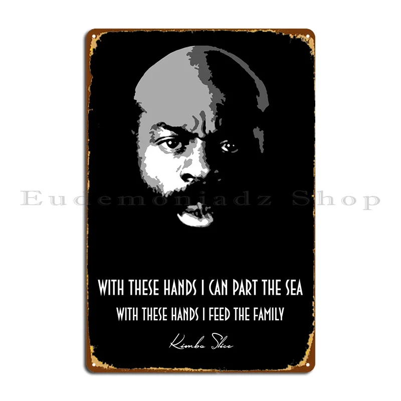 Kimbo Slice V2.0 Metal Signs Cinema Wall Cave Cave Character Club Tin Sign Poster
