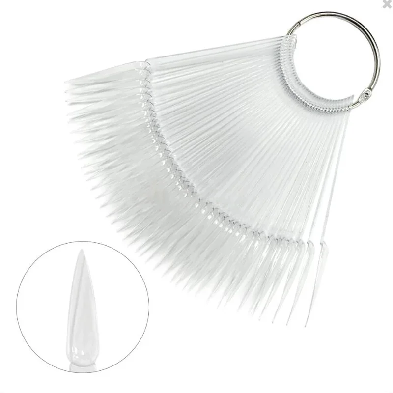 Nail Art Swatch Sticks / Stiletto / Clear 40 Swatch Sticks Display Per Nail Art Nail Polish Campione Stick Strumento, Hg667-788989Okoio