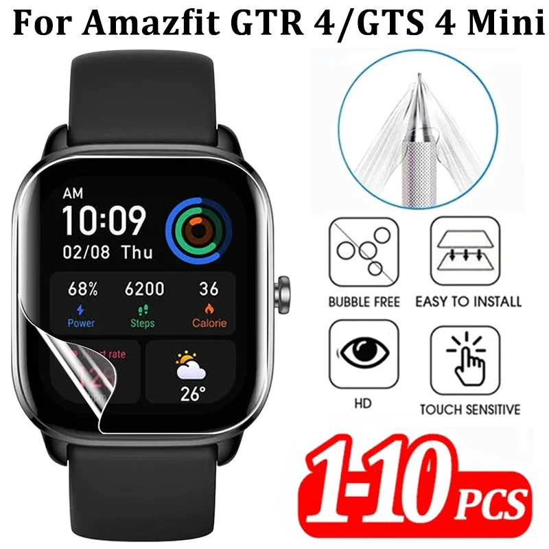 Per Amazfit Gts 4/Gts 4 Mini Pellicola Idrogel Pellicola Salvaschermo Morbida Per Huami Amazfit Gtr 4 Gts 4 Mini 4 Mini Pellicola Tpu Antigraffio
