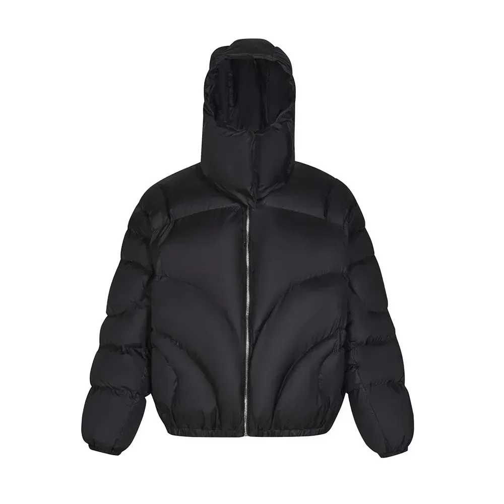 Made Extreme Ninja Masked Puffer Jacket Hip Hop Designer Winter Jacket Men Cotton Coat Men Winter Lm06