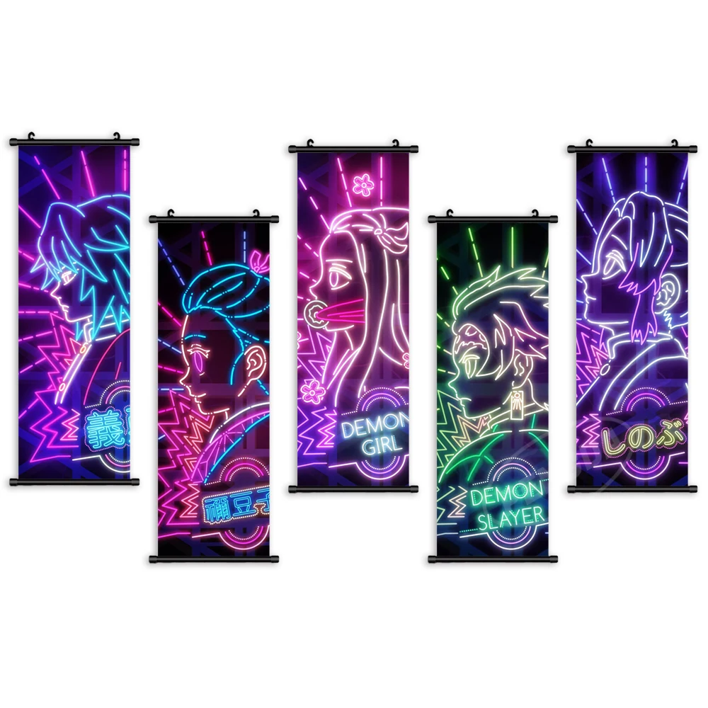 Demon Slayer Canvas Manga Pictures Anime Dipinti Decorativi Estetici Per Soggiorno Figura Wall Art Home Decor Picrture