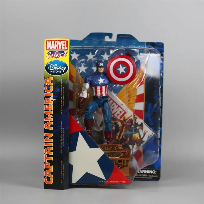 Original Select Marvel Avenger Captain America Endgame Action Figure Diamond Select Dst Doll Toys Da Collezione