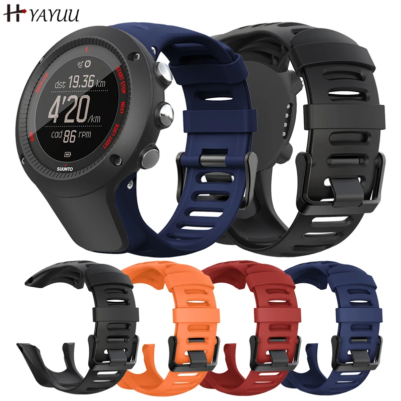 Yayuu Cinturino Per Orologio Compatibile Per Suunto Ambit 3/1/2/2S/2R/3 Sport/3 Run/3 Peak, Cinturino Di Ricambio Morbido In Tpu Per Suunto Ambit 3