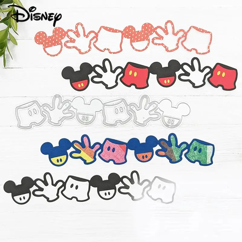 Disney Glove Shorts Border Metal Cutting Dies Cartoon Mickey Mouse Ears Die Cuts For Scrapbooking Paper Crafting Card Making