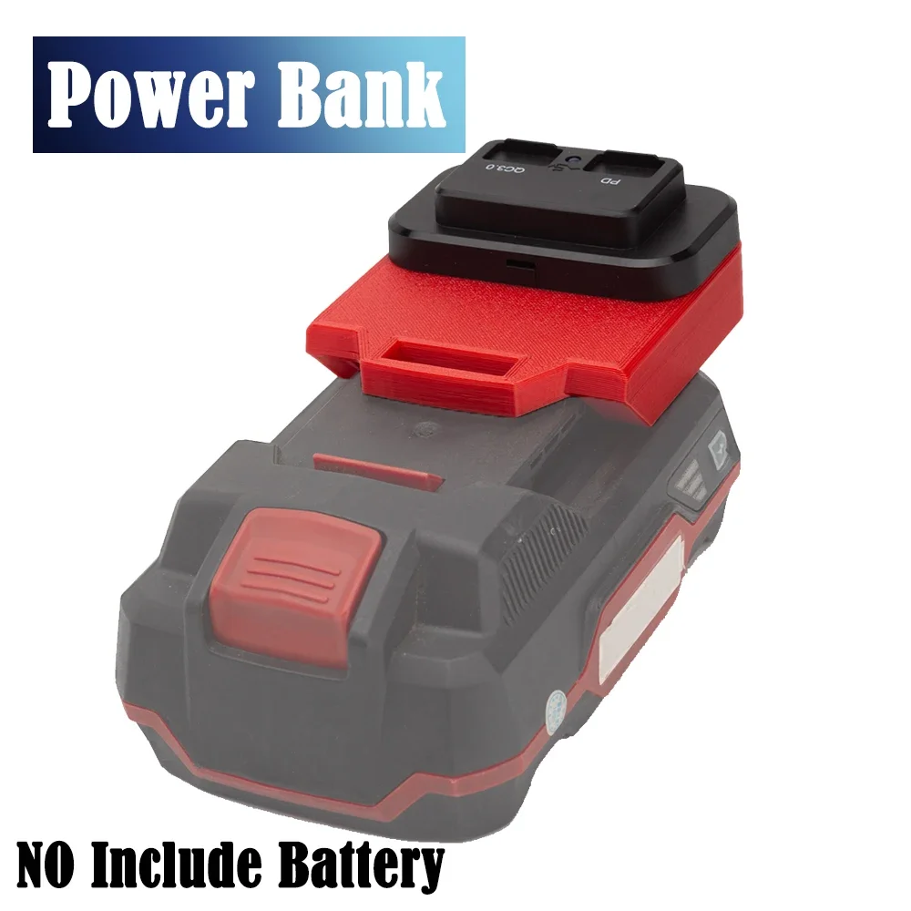 Adattatore Di Alimentazione Usb Per Parkside Batteria Al Litio Della Squadra Lidl X20V Caricabatterie Rapido Pd/Qc3.0 (Batteria Non Inclusa)