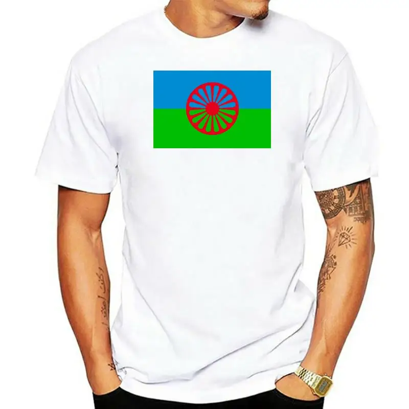 Maglietta Bandiera Manouche Gypsy Man Rom Gipsy Travellers Gypsy Flag