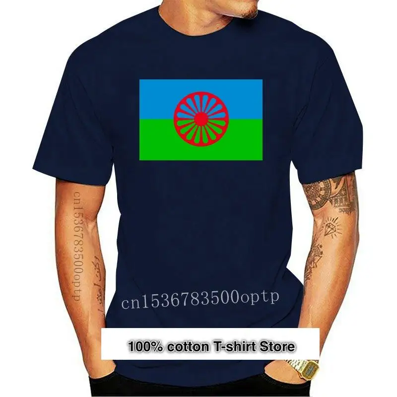 Nueva Camiseta Con Bandera De Manouche, Hombre Gitano, Rom, Viaggiatori Gimby, Bandera De Gitana