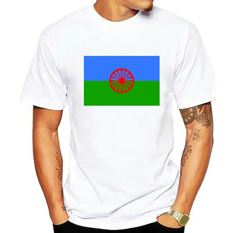 T-Shirt Flag Manouche Donna Gypsy Rom Gypsy People Of The Voyages Flag Gypsy