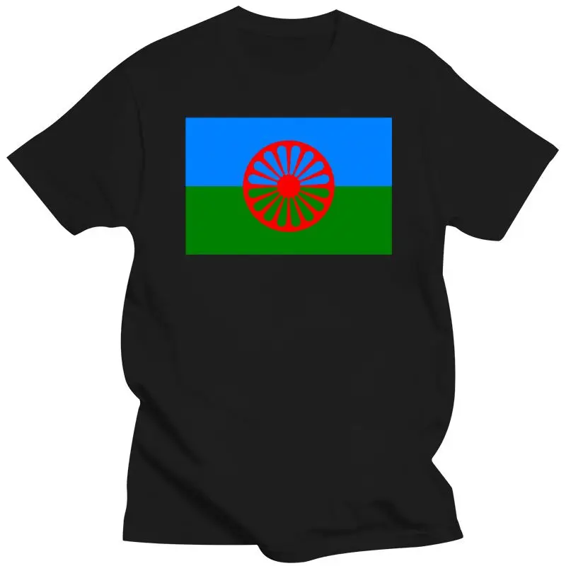 T-Shirt Flag Manouche Donna Gypsy Rom Gypsy People Of The Voyages Flag Gypsy-2685D