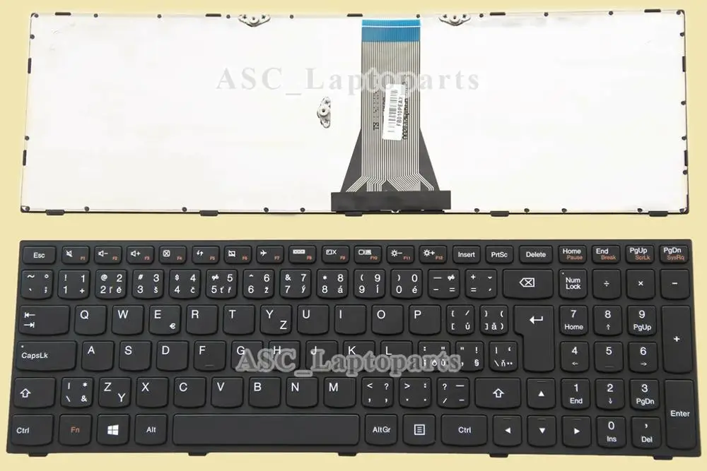 Nuovo Ceco Slovacco Tastiera Per Lenovo B50-30 B50-30 Touch B50-45 B50-70 B50-80 G50-30 G50-45 G50-70 G50-70M G50-80 Telaio Nero