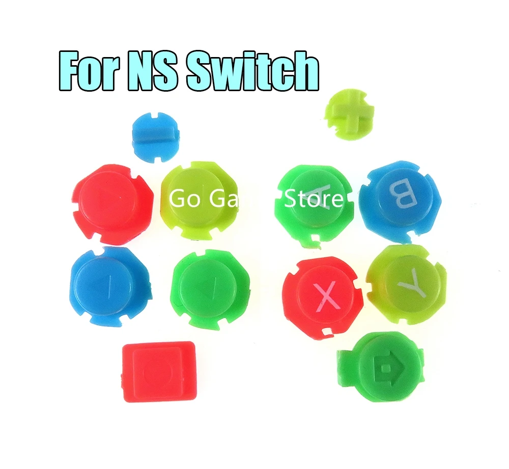 10Set Per Nintendo Switch Ns Abxy Direzioni Tasti Pulsanti Joystick Controller Nx Joy-Con/For Joy Con Controller Sinistro Destro