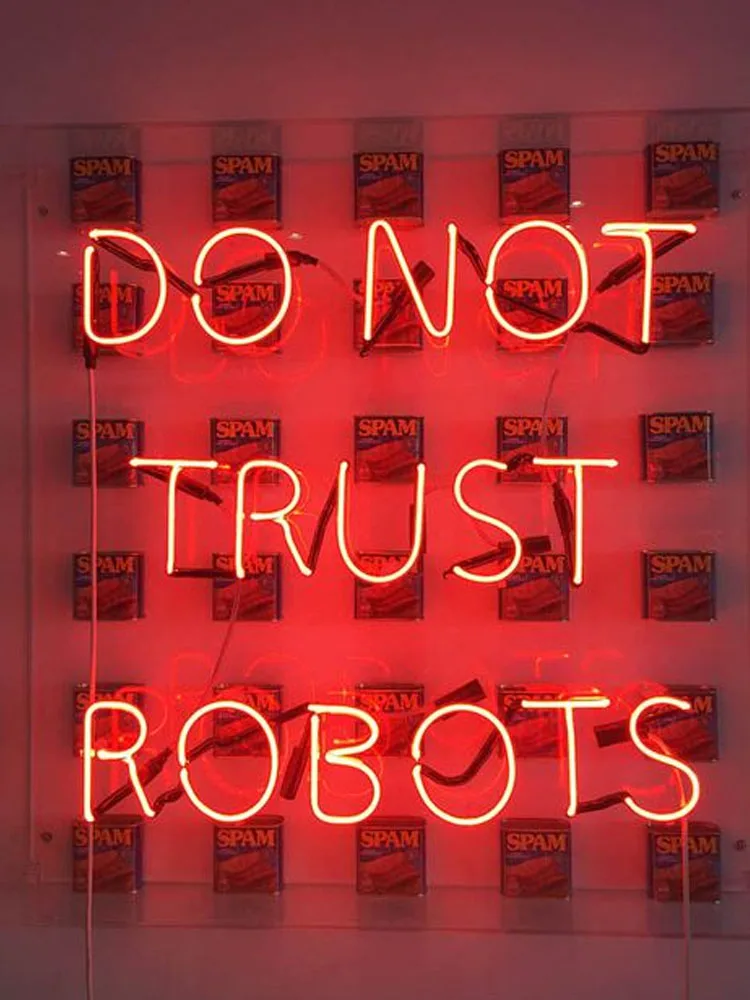 Insegna Al Neon Per Donot Trust Tubi Di Vetro Resterant Decorare Woom Windows Applique Da Parete Beer Club Display Impact Art Attira La Luce