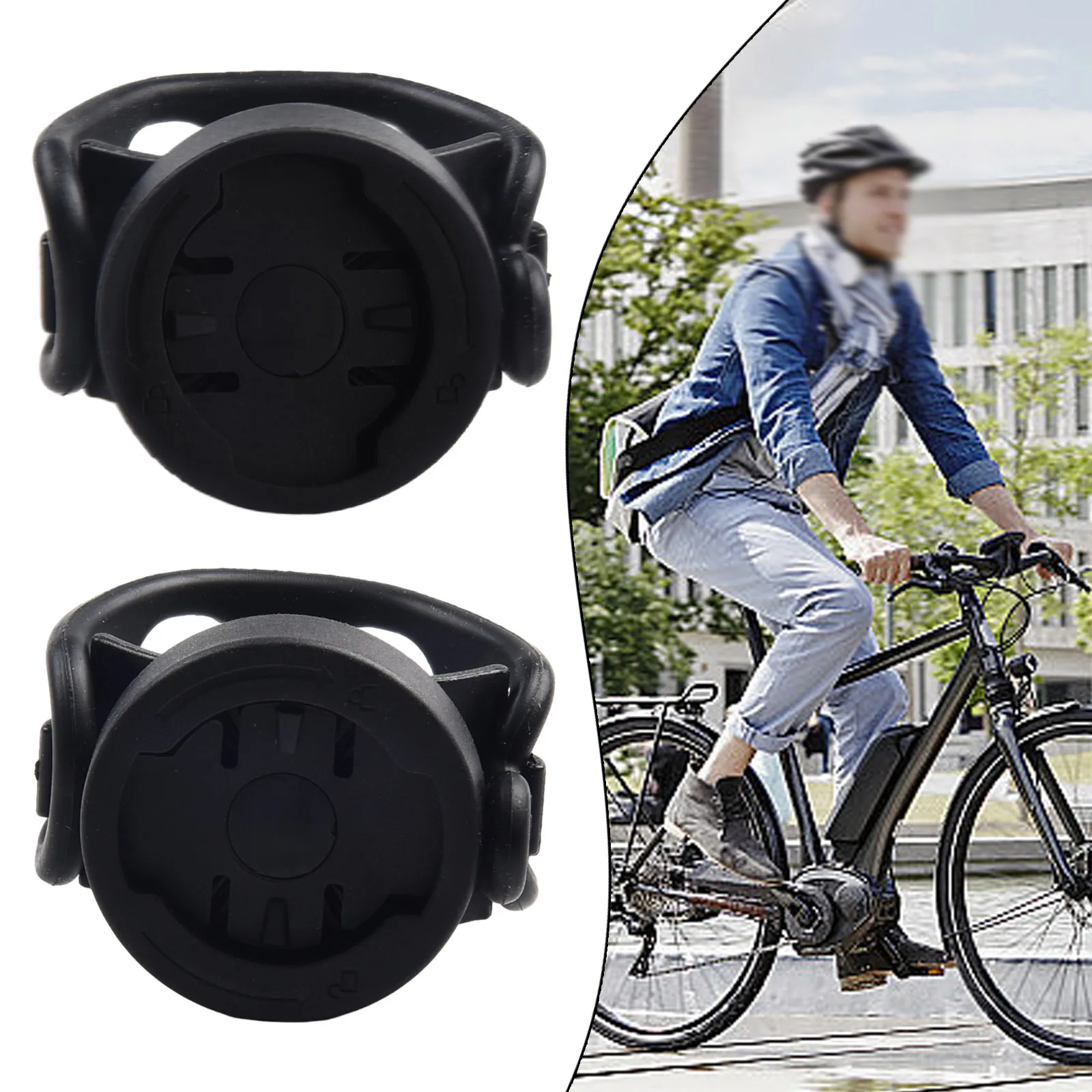 1Pc Bike Stem Extension Staffa Mount Code Table Rack Per-Garmin Edge Gps Per Bryton Per Wahoo Edge Accessori Per Biciclette Neri