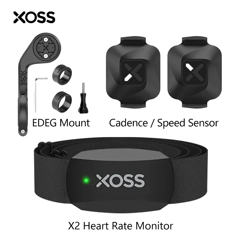 Xoss Edge Bike Computer Mount Vortex Speed Cadence Sensor X2 Chest Strap Cardiofrequenzimetro Per Garmin Magene Igpsport Bryton