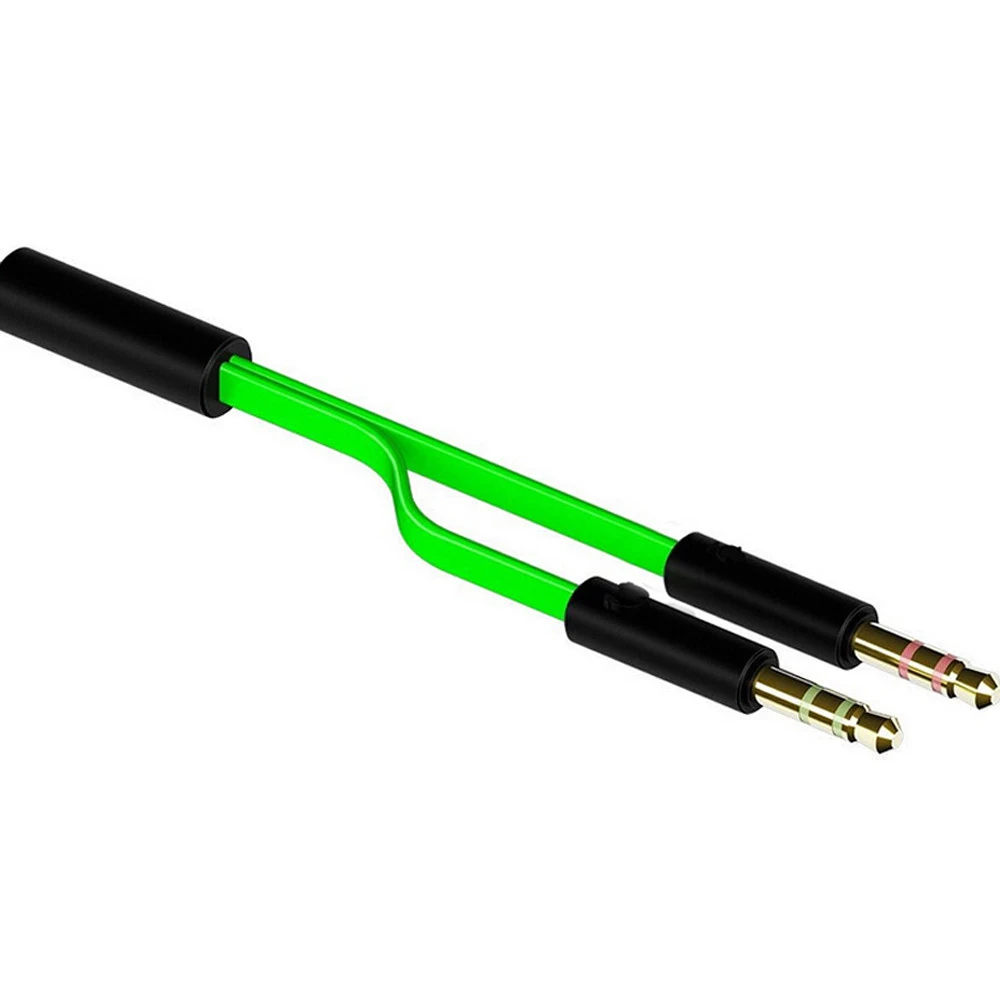 Splitter Per Pc Con Microfono Audio A Forma Di Y Per Razer Electra Blackshark Kraken Tiamat Pro Quartz Te Essential 7.1 2.2 V2 X Cuffie