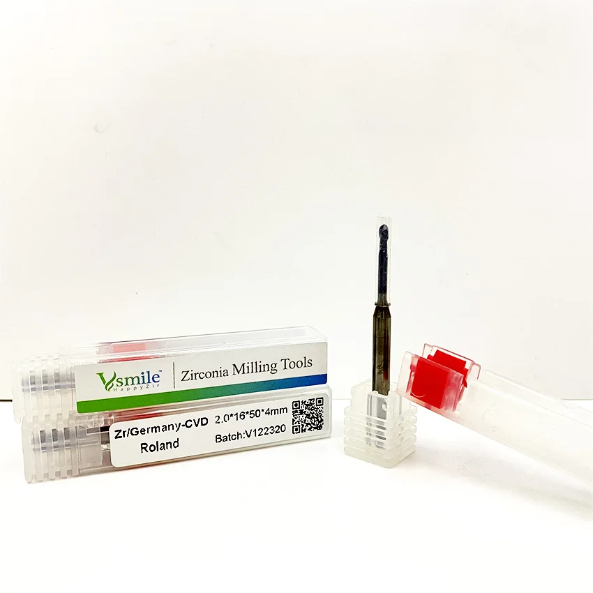 Vsmile Roland Dwx-50 / Dwx-51 / Dwx-52D Germania Rivestimento Diamantato Fresatura Fresa 500-800 Corone Di Blocchi Di Zirconia