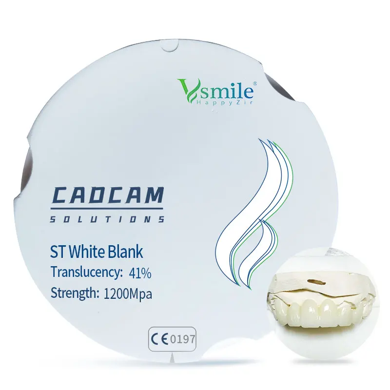 Vsmile Zirkonzahn Cad Cam Dental Zirconia St White Zirconia Blank Per Denture Full Bridge