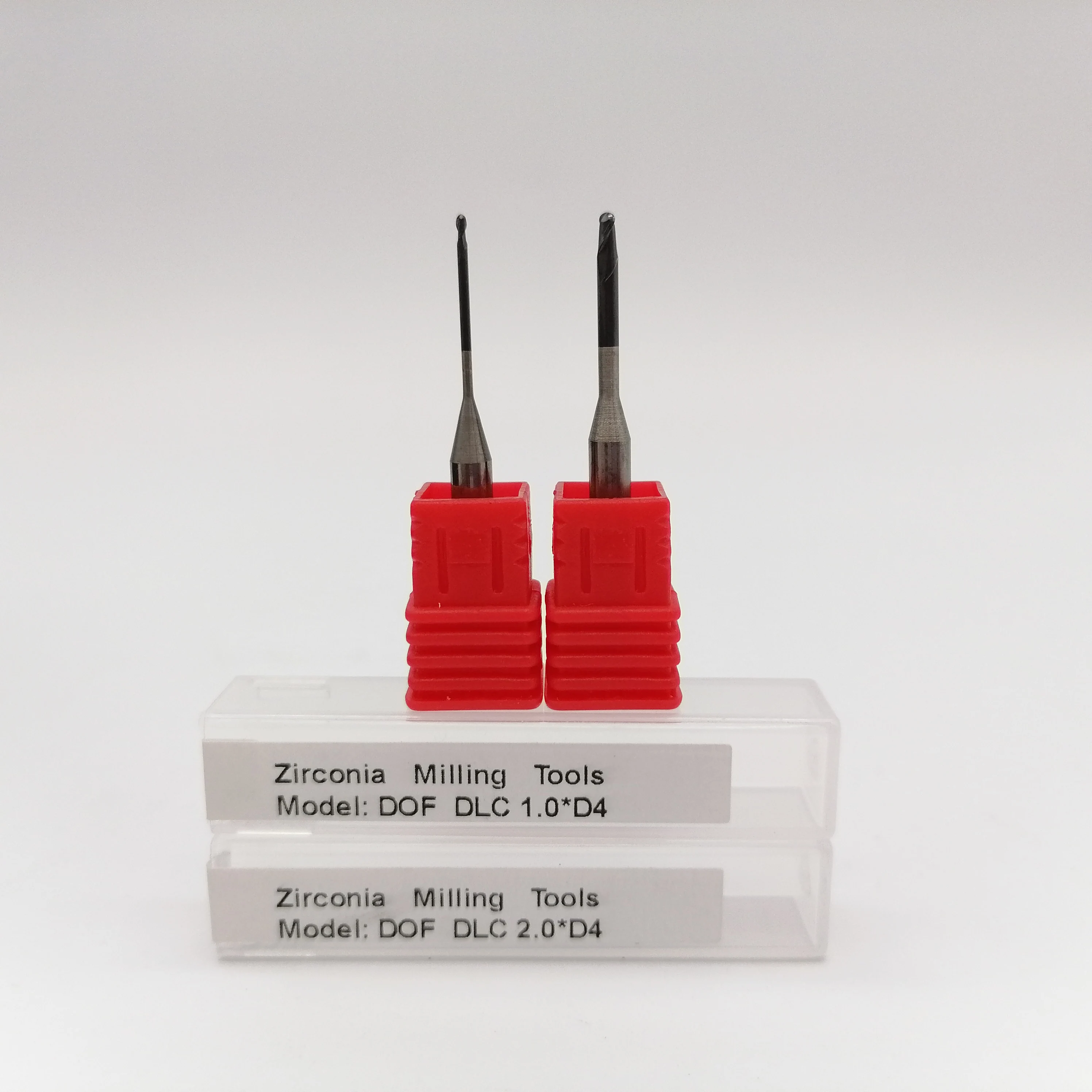 Frese Per Fresatura Dentale 1 Pc Dof Frese Per Rivestimento Con Diamante Per Utensili Per Trapano A Blocchi Di Zirconia D4 * 0.6 D4 * 1.0 D4 * 2.5