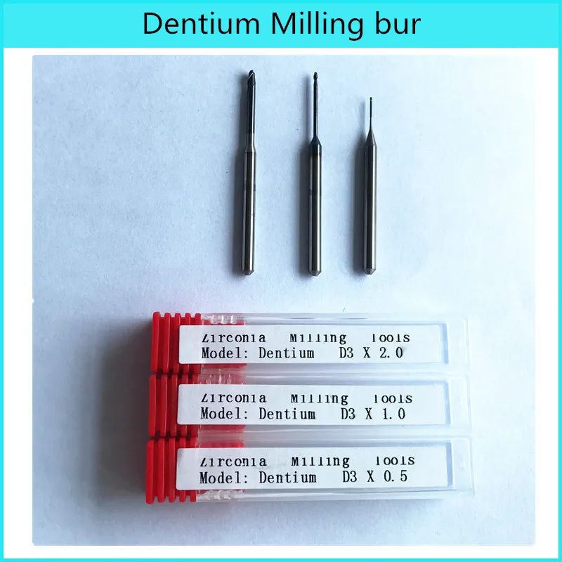 Frese Per Dentium Per Carburo Di Tungsteno Cera Pmma Zirconia D3/D6,0.5/1.0/2.0Mm