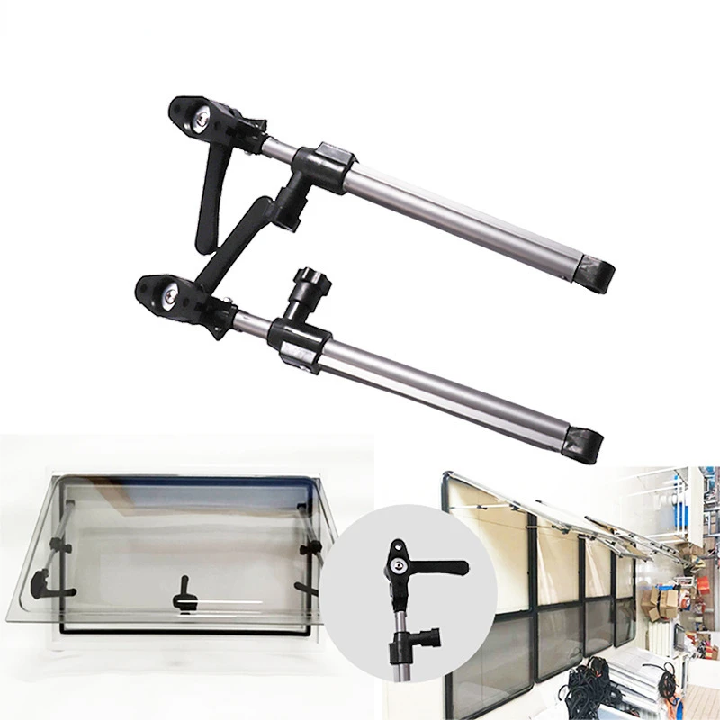 1 Paio Di Aste Di Supporto Per Finestre Per Camper Sono Realizzate In Lega Di Alluminio Con Funzione Telescopica Accessori Per Roulotte Per Camper E C