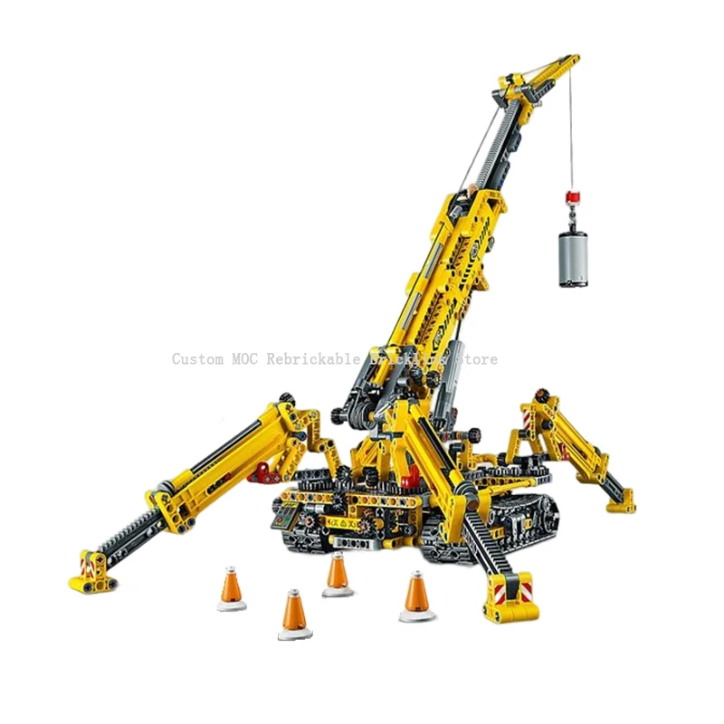 Creative Machinery Group Moc-42097 Compact Crawler Crane Moc Construction Machinery Model Adulti Toys Teens Building Blocks Gift