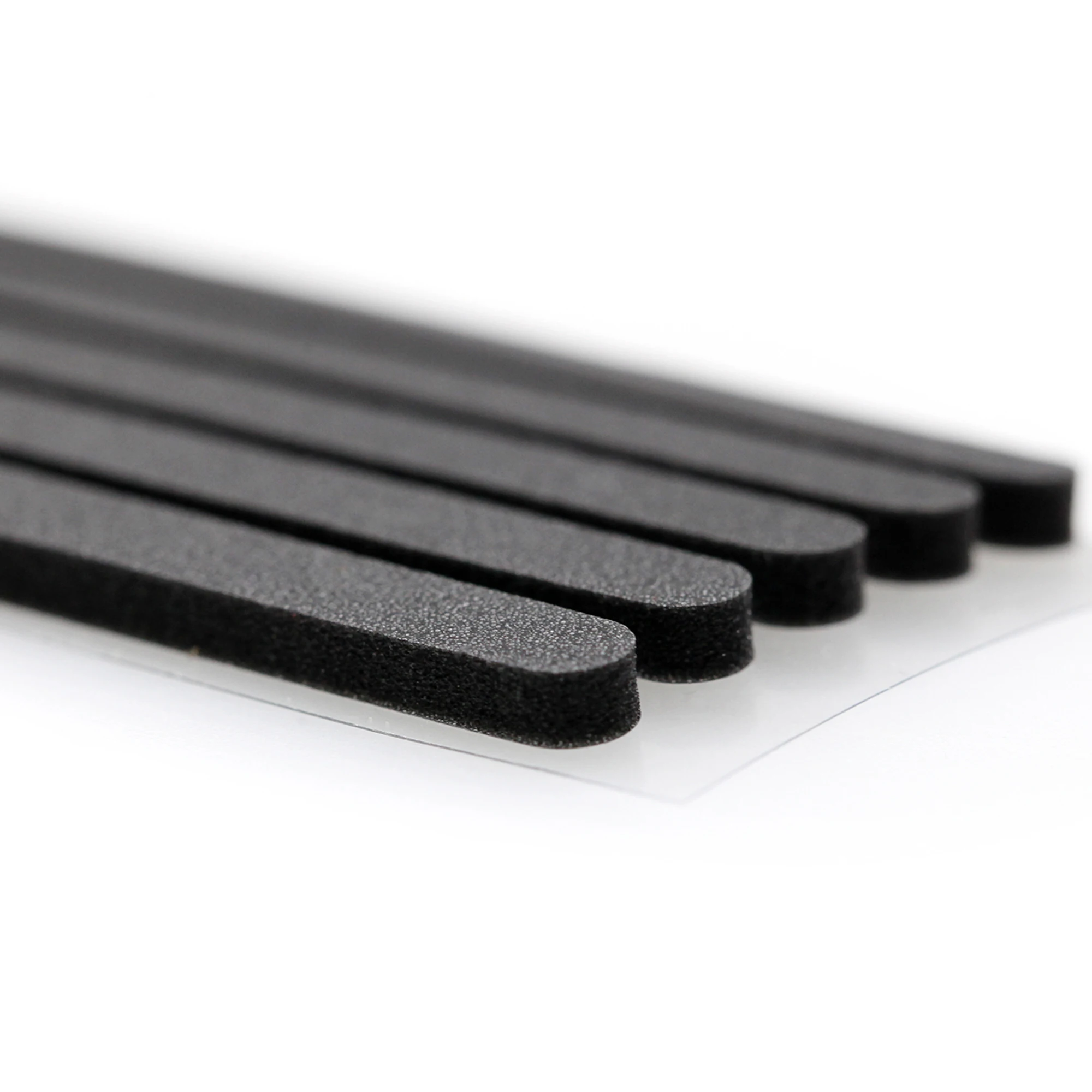 Kprepublic Guarnizione Striscia Guarnizione Pad Pad Adesivi Schiuma Materiale Poron Per Tastiera Meccanica Le20 Angolo Tondo Spesso Nero