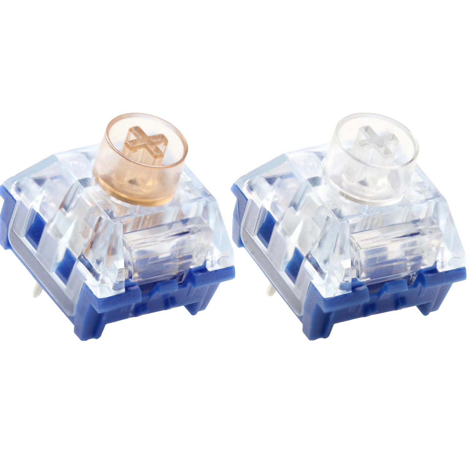 Kailh Silent Whale Islet Box V2 Switch Rgb Smd Lineare Tattile 45G 60G Interruttori Per Tastiera Meccanica Mx Stem 5Pin 100M Blu