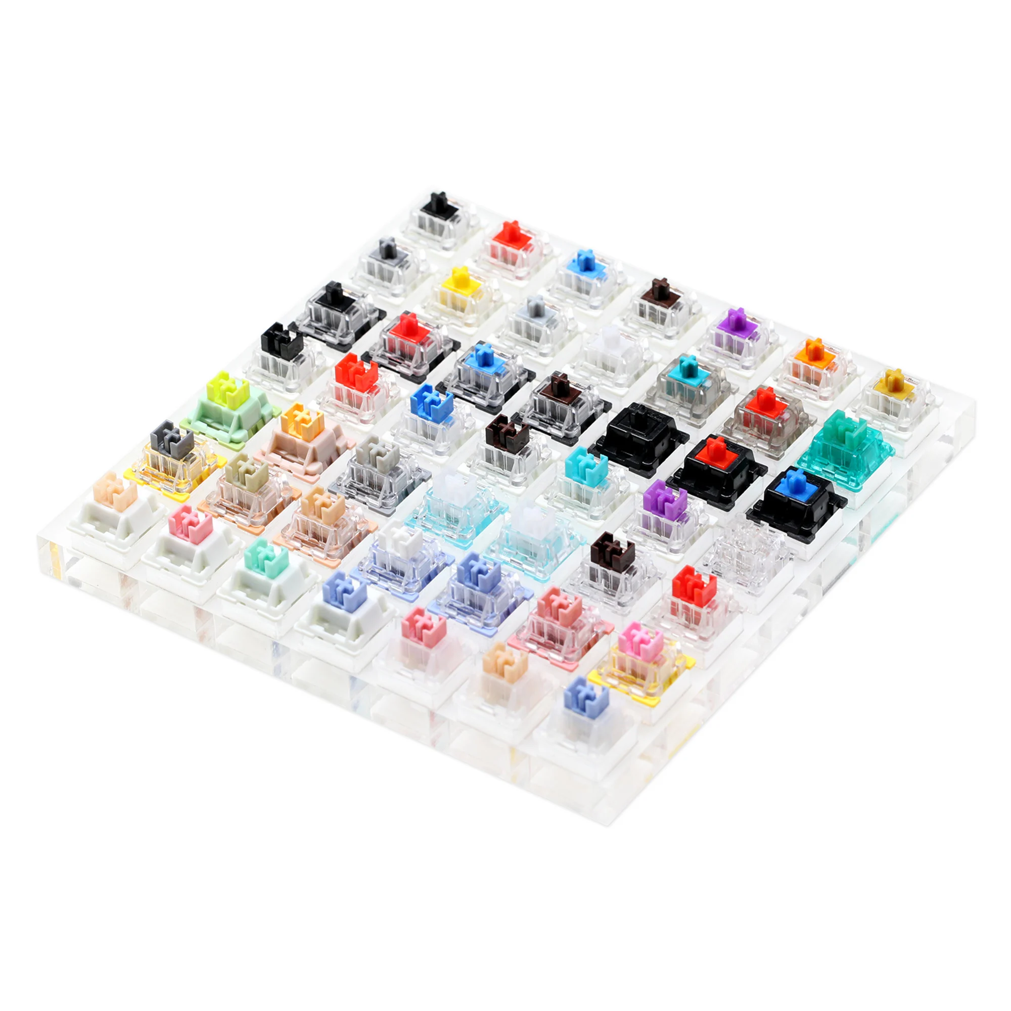 Otm Outemu Switch Tester Silent Linear Tattile Ocean Sea Red Lemon Purple Pink Jade Lime Peach Silver Panda Red Silent Cyan