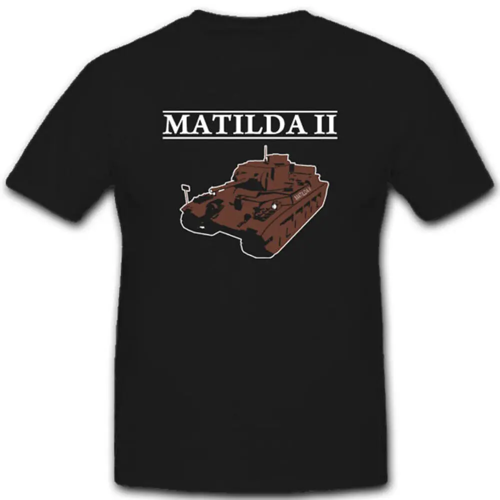 Matilda Ii Wk Tank Fanteria Greater Britain Combat Vehicle-T-Shirt #3024